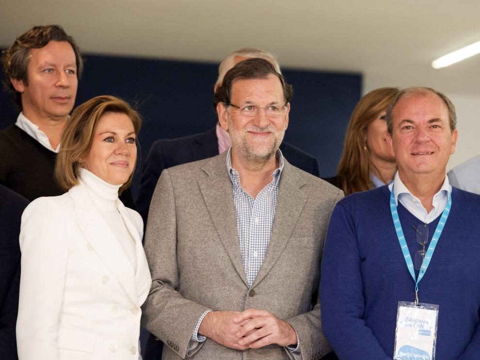 Cospedal, Rajoy y Monago, este sábado en Cáceres