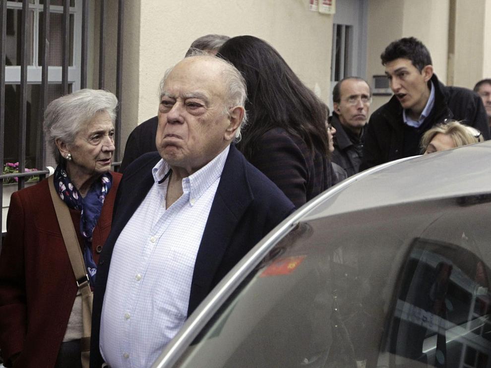 Jordi Pujol y su mujer Marta Ferrusola