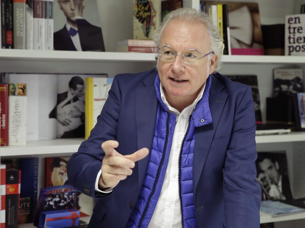Enrique Cillero durante la entrevista