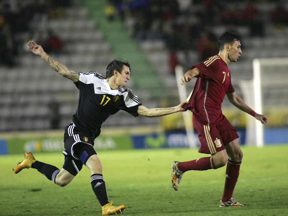 El delantero de la selección española sub-21 Munir El Haddadi