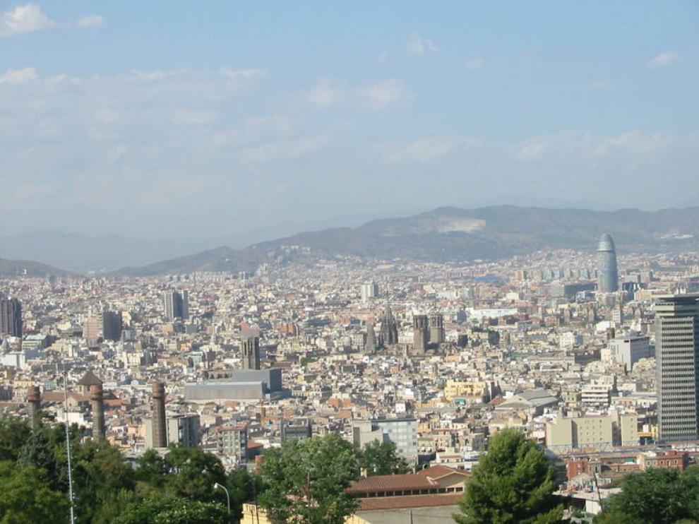 Vista panorámica de la capital catalana