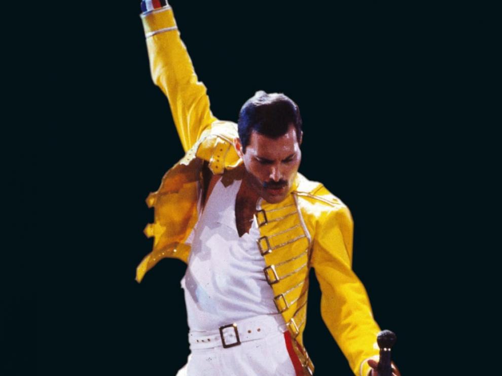 Freddie Mercury, en un concierto