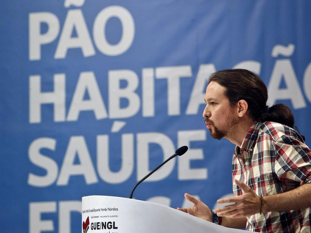 El líder de Podemos, Pablo Iglesias