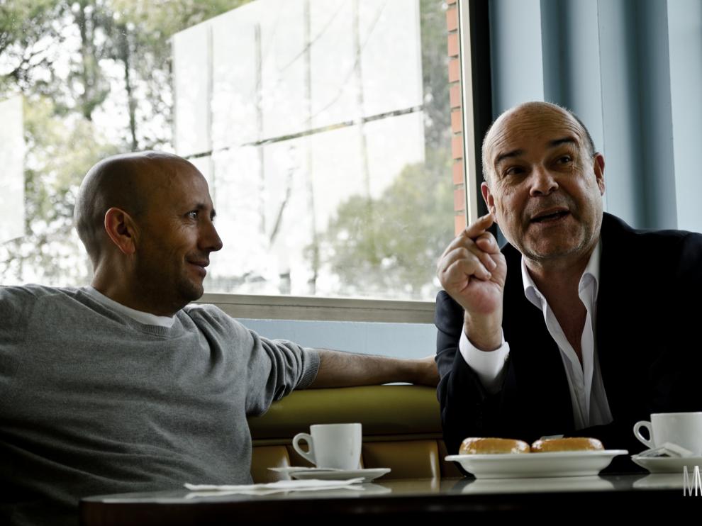 Luis Alegre y Antonio Resines, en 'Aragón rodado'