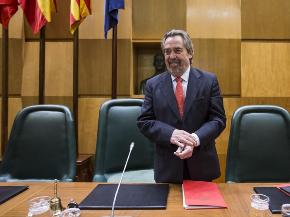 El alcalde de Zaragoza, Juan Alberto Belloch,