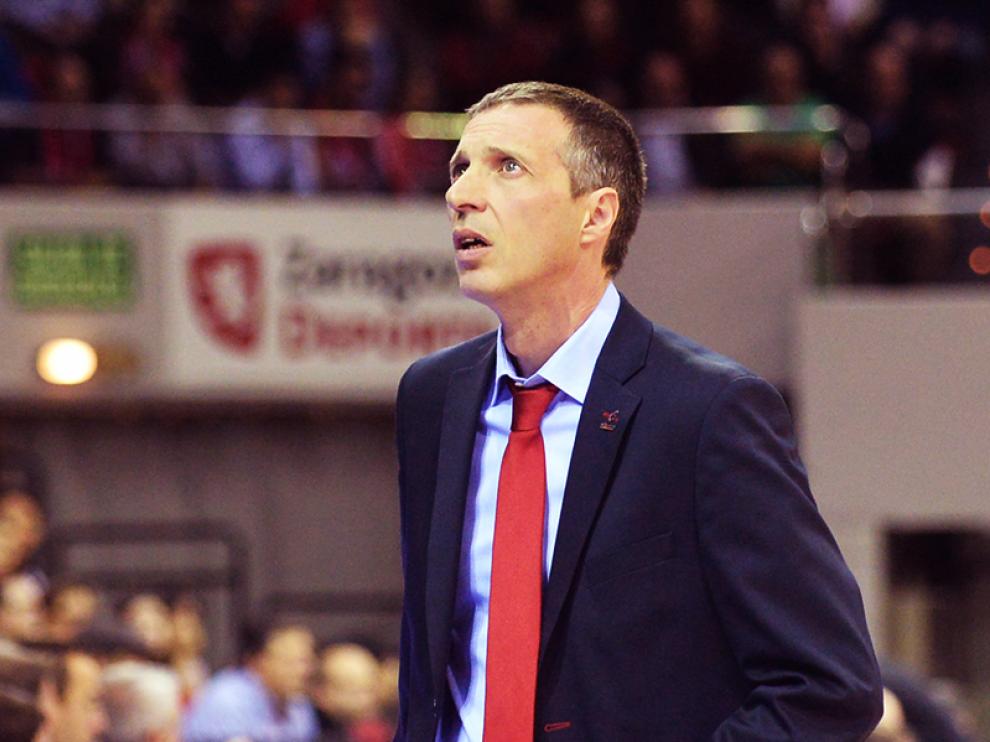 El entrenador del CAI Zaragoza, Joaquín Ruiz Lorente