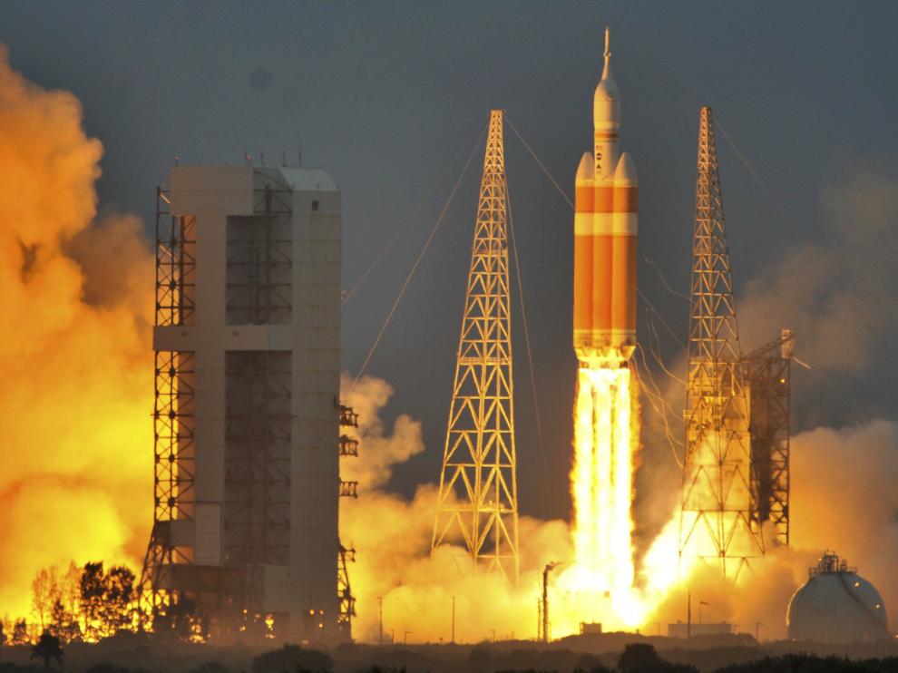 Lanzamiento de la nave en el Centro Espacial Kennedy de Florida