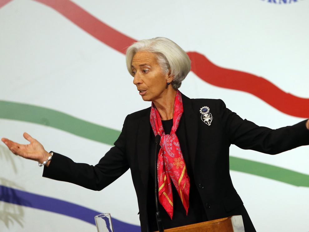 La directora gerente del FMI, Christine Lagarde