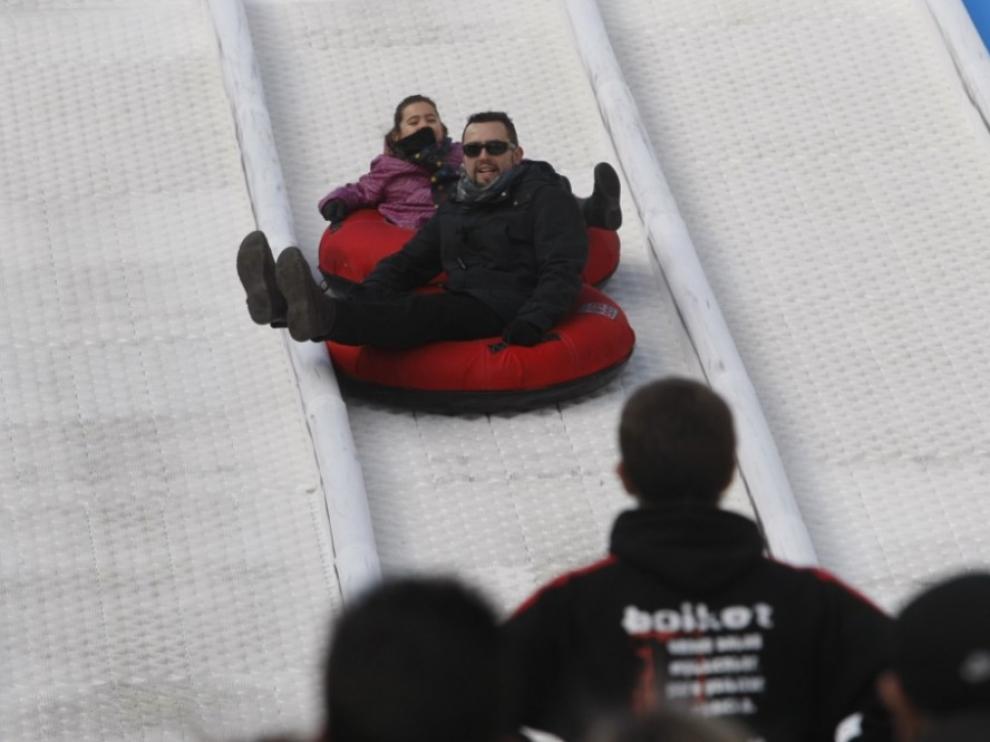 El tobogán de trineos, una de las atracciones favoritas