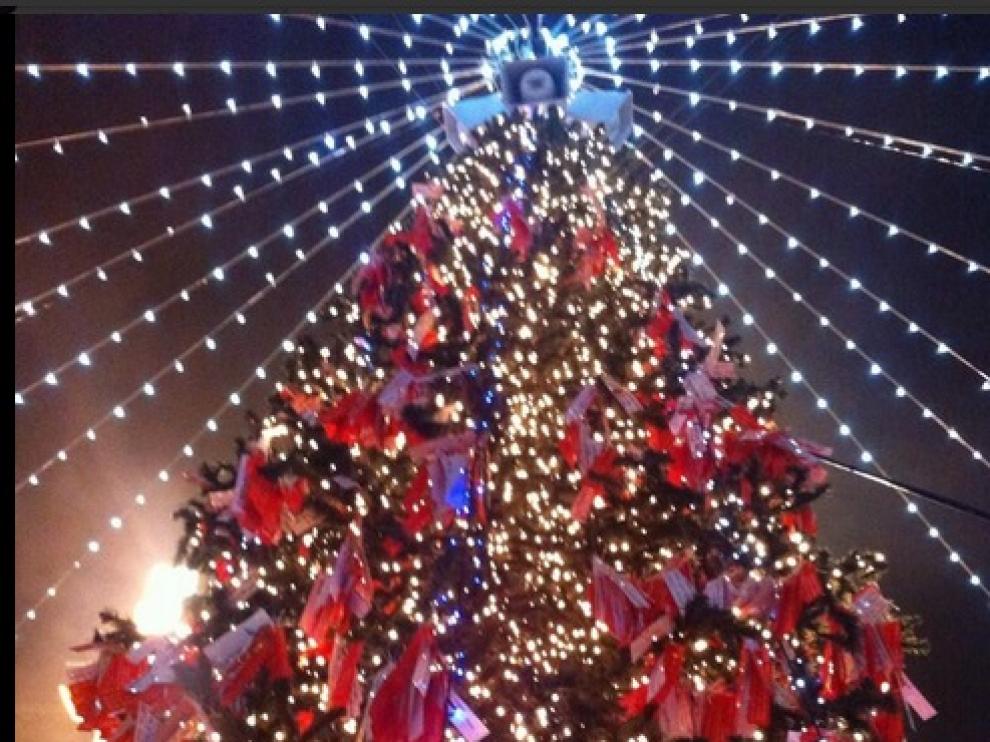 Árbol de los deseos de la plaza del Pilar