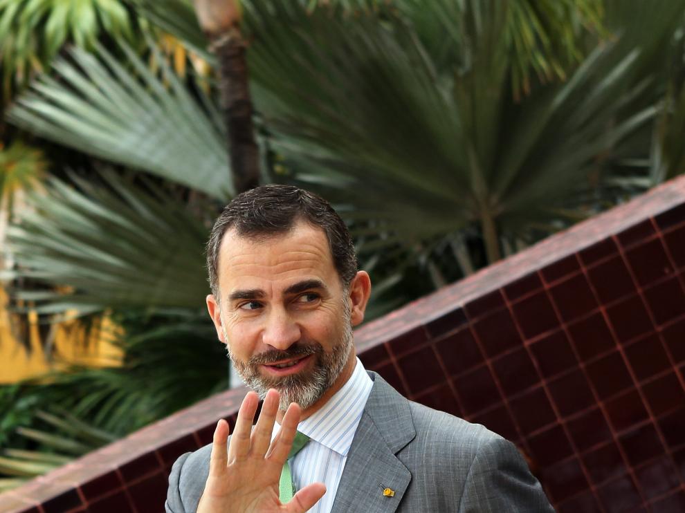 El Rey Felipe VI, en un viaje a México