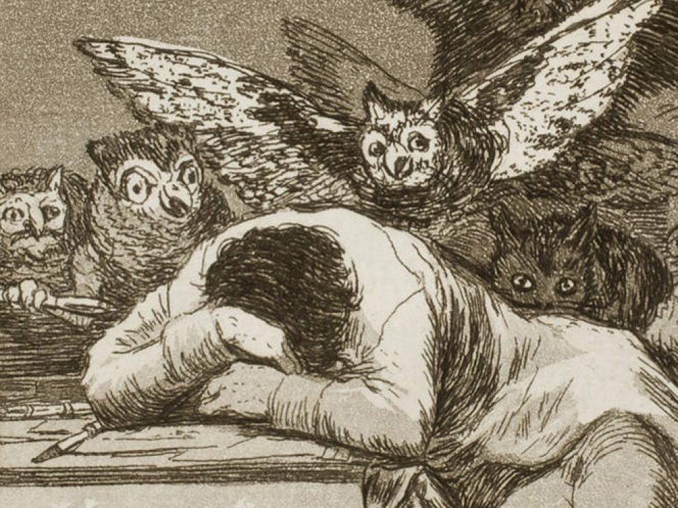 Uno de los grabado de Goya que se encuentra en el Prado