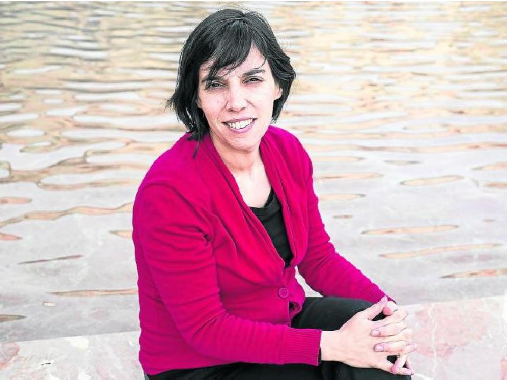 La periodista Esther Vivas, que impartió una conferencia esta semana en Zaragoza invitada por Adicae.