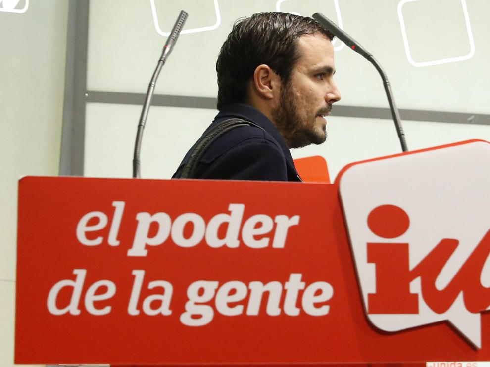 El diputado de IU y aspirante a dirigir la coalición, Alberto Garzón