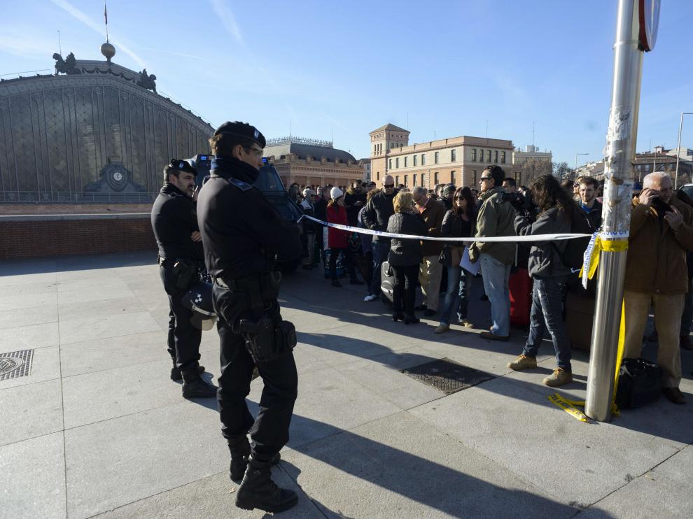 La Policía acordonó la estación de Atocha