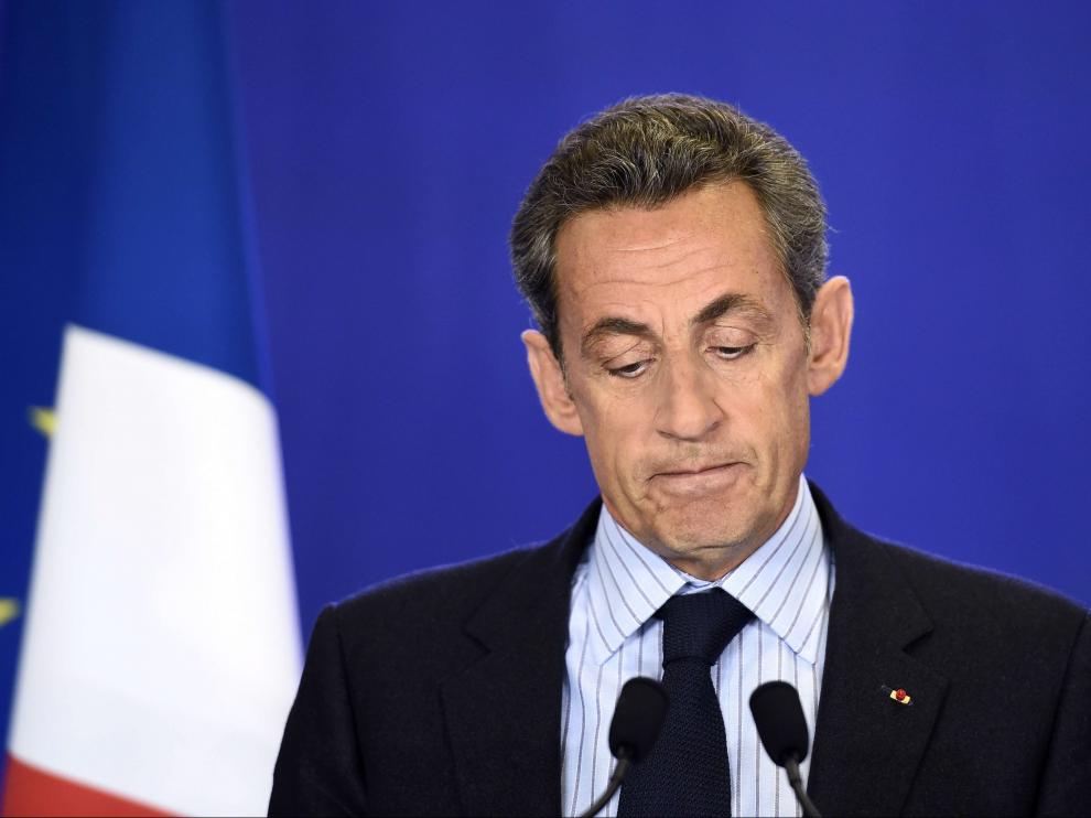 Sarkozy en un discurso dado este miércoles en París