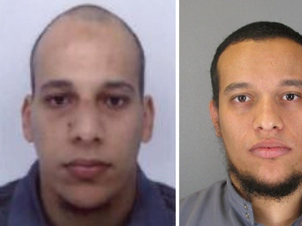los hermanos Said y Cherif Kouachi, de 34 y 32 años.