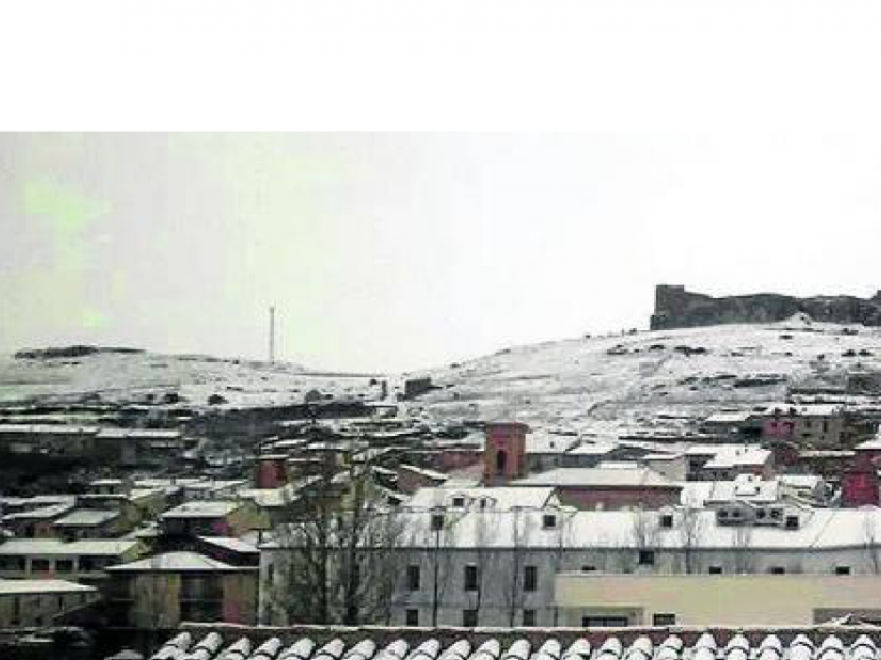 Cedrillas, uno de los puntos más fríos de Aragón.