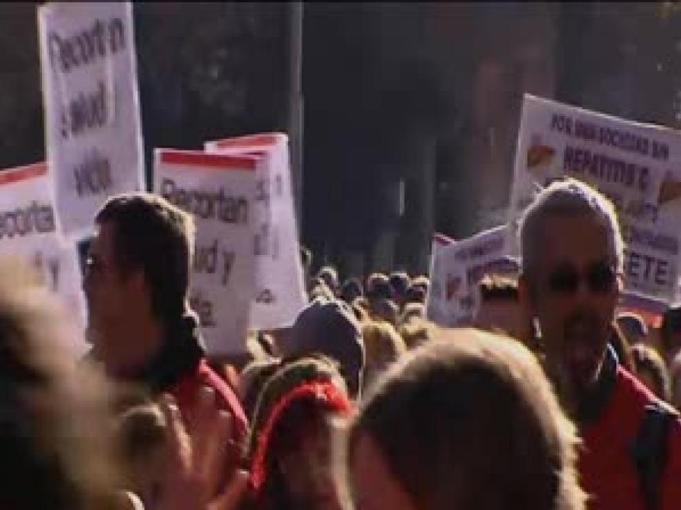 Imagen de archivo de afectados de hepatitis C durante una marcha para pedir tratamientos para todos.