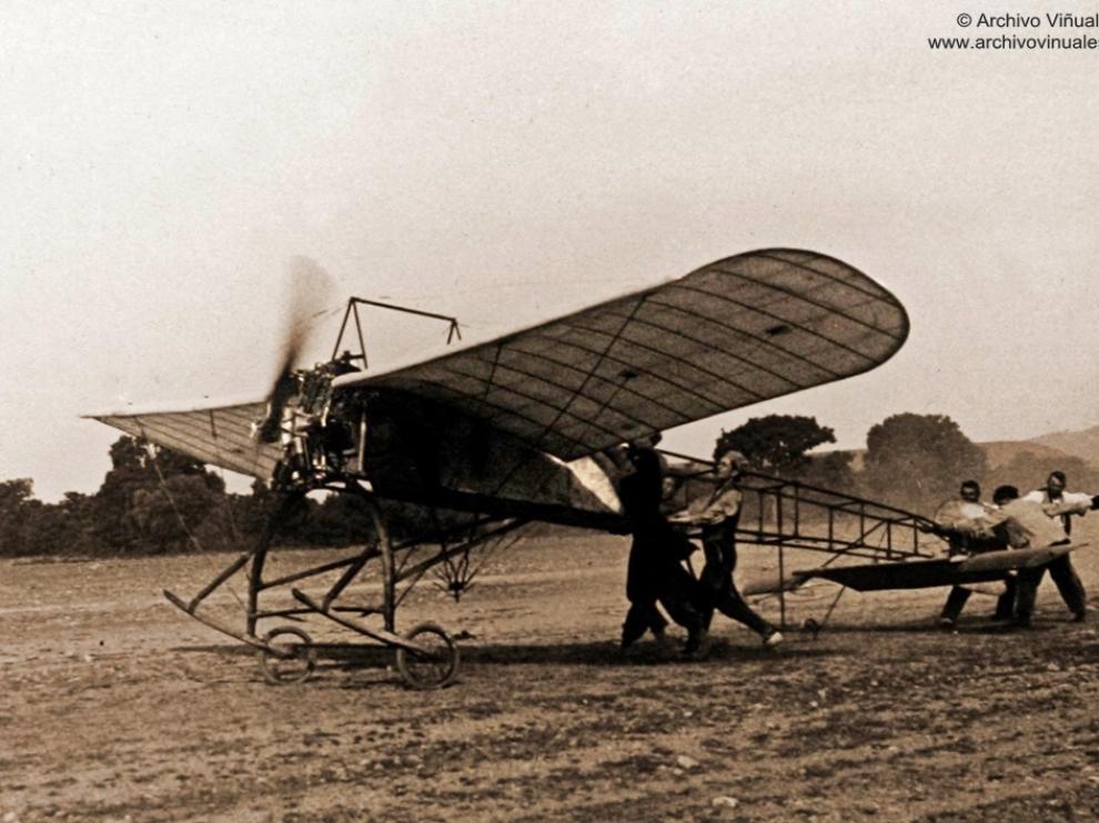 El aviador oscense Gregorio Campaña, en 1911. Foto: Archivo Viñuales
