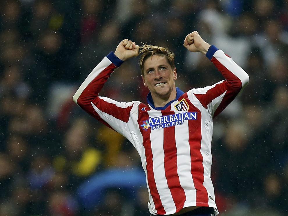 Fernando Torres celebra un gol
