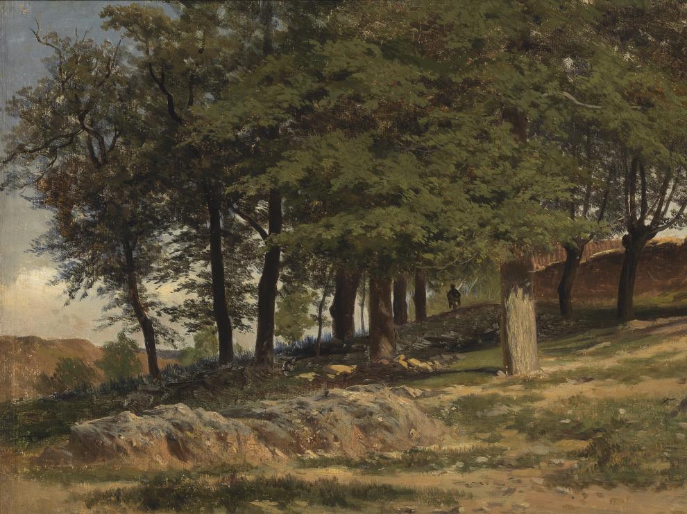 Un bosque del entorno del Monasterio de Piedra de Carlos de Haes, obra de 1857