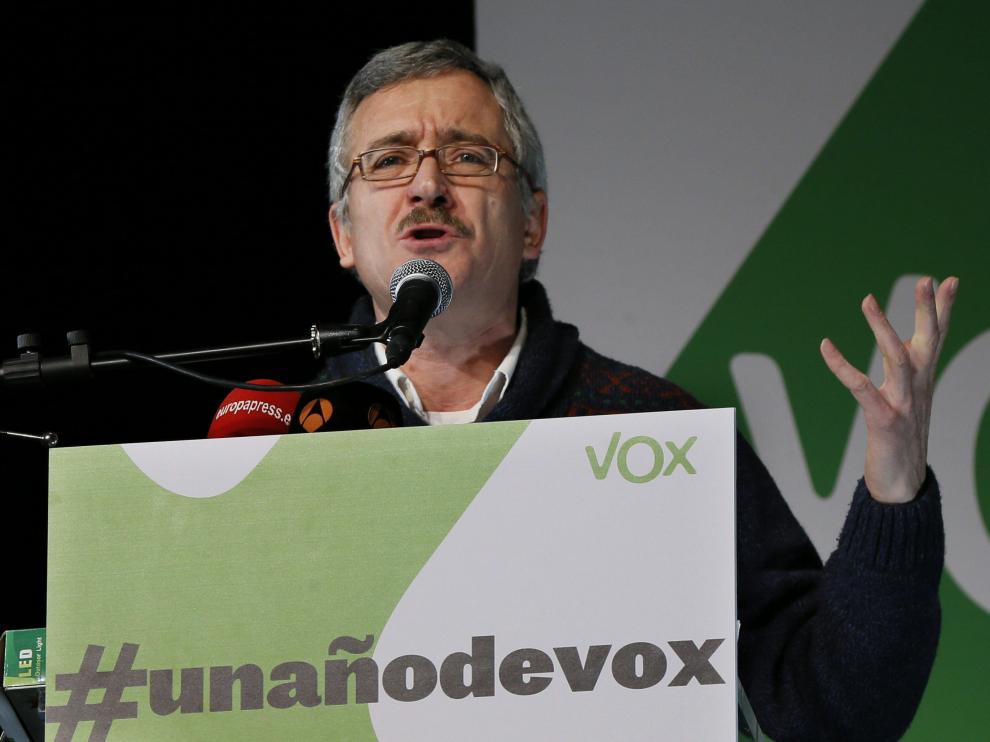 José Antonio Ortega Lara en un acto de Vox.