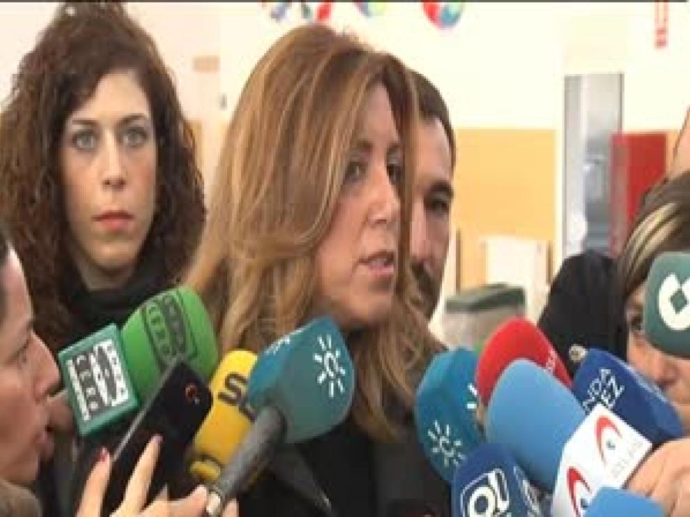 Susana Díaz acusa a Pablo Iglesias de ir a Andalucía a insultar y mentir