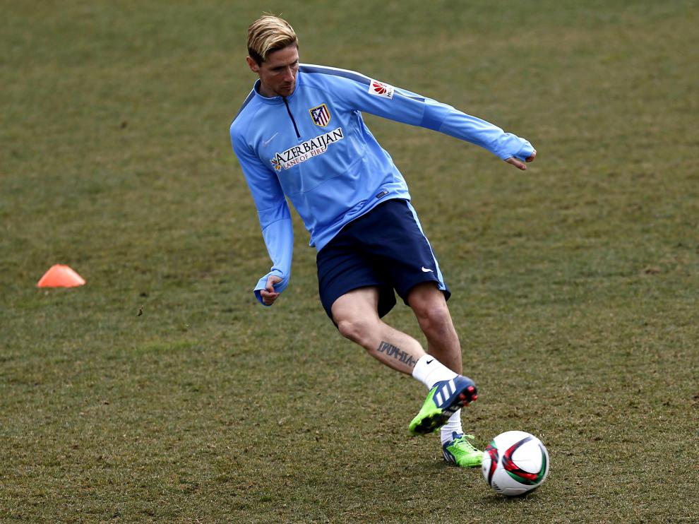 Torres durante un entrenamiento