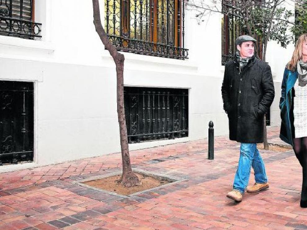 Expatriados de BSH, en Zaragoza por Navidad: Jesús Romeo, que trabaja en Múnich; Isabel Oses, en París, y Juan Franco, en San Petersburgo.