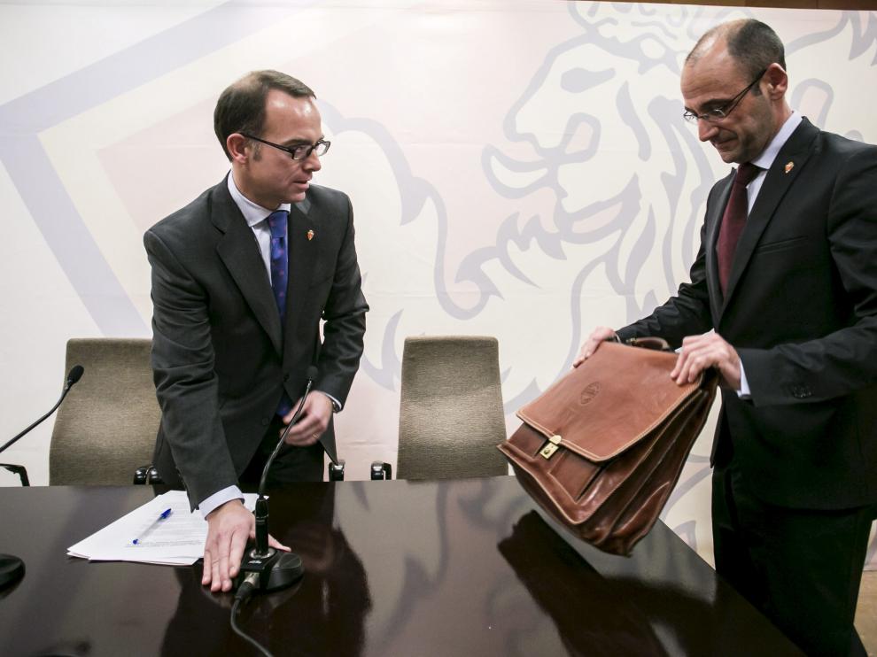 El presidente, Christian Lapetra, y el consejero Fernando Rodrigo