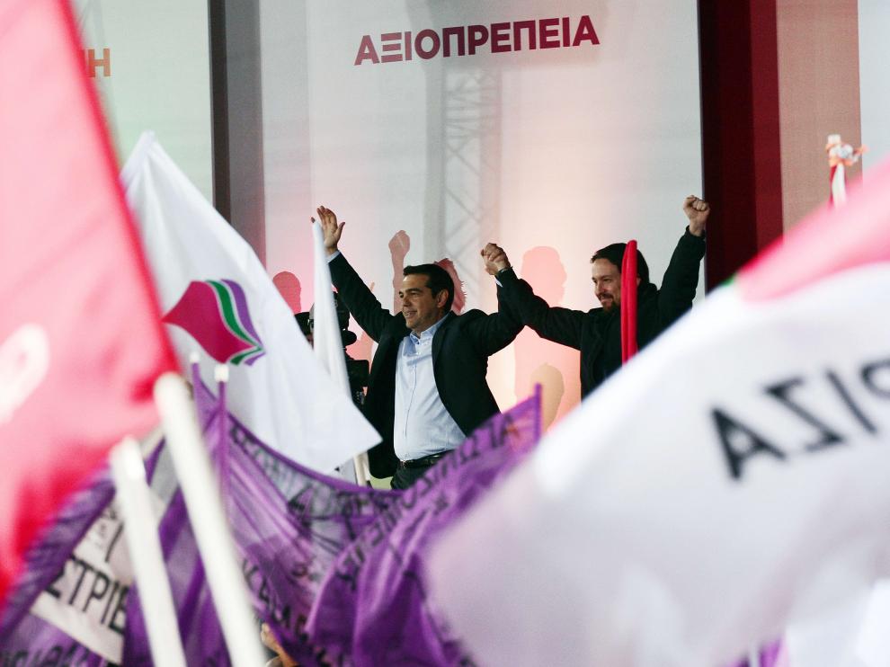 ?Tsipras y Pablo Iglesias este jueves