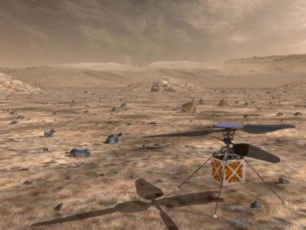 La NASA diseña un drone explorador para robots en Marte