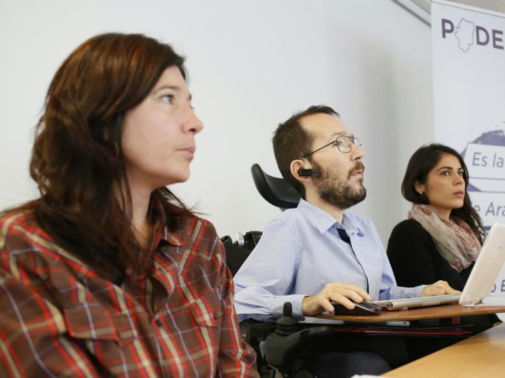 Echenique, en un acto en Aragón