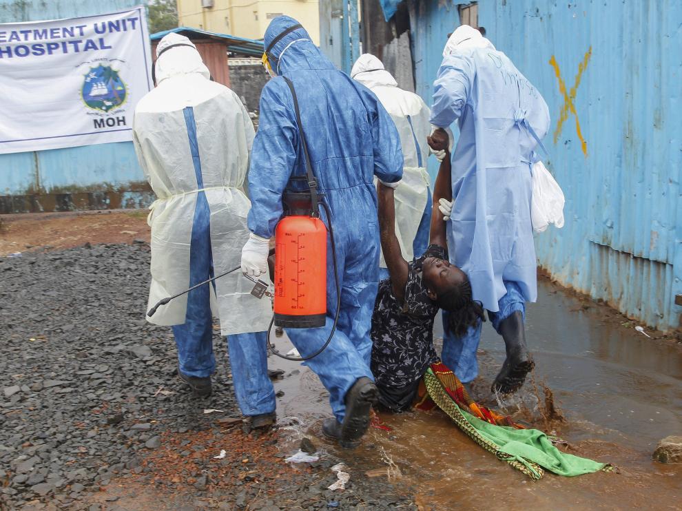 Médicos del Mundo gestiona en la ciudad sierraleonesa de Moyamba un centro de tratamiento de ébola