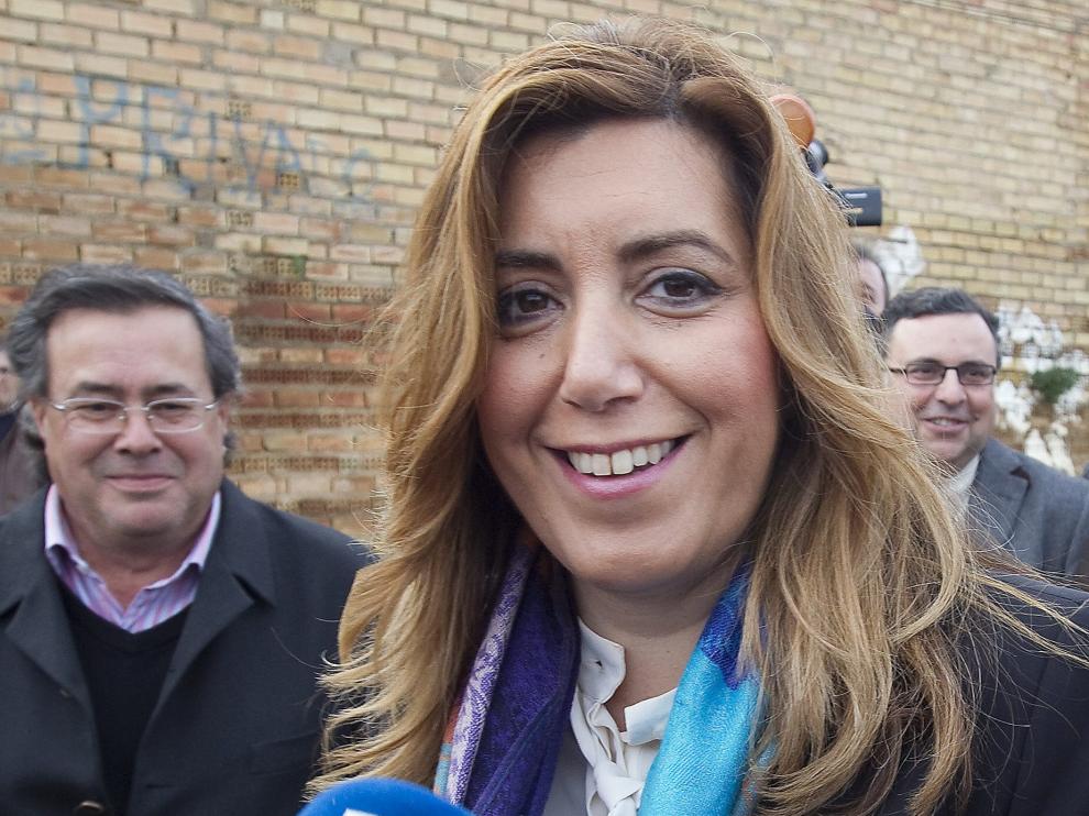 Susana Díaz, en un acto celebrado en Aznalcollar