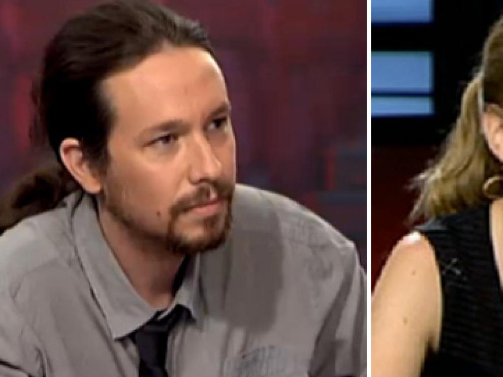 Pablo Iglesias y Tania Sánchez