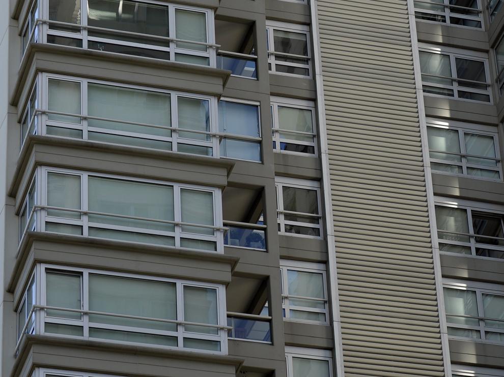 La fachada de la vivienda del fiscal