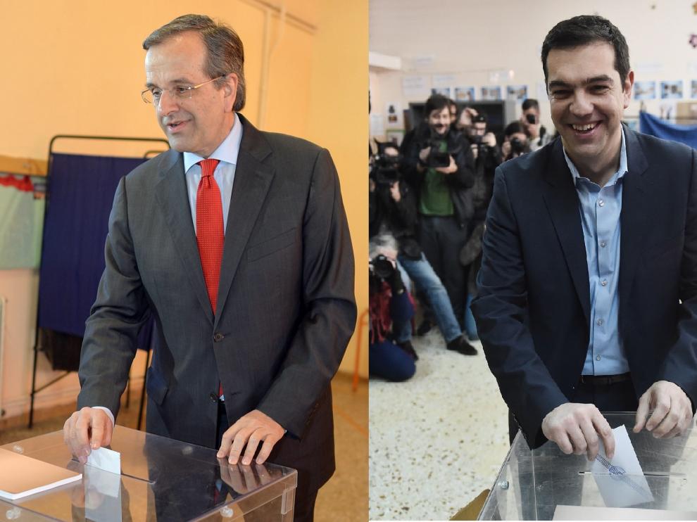 Samarás y Tsiprás