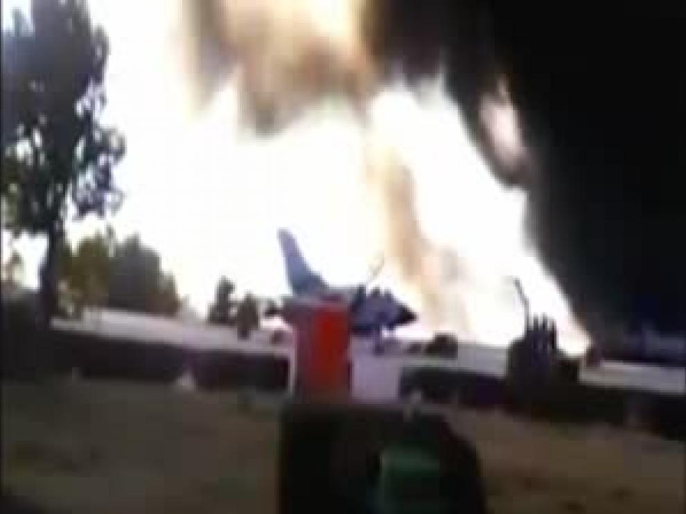 Un caza F16 griego se estrella en la base de Los Llanos, Albacete