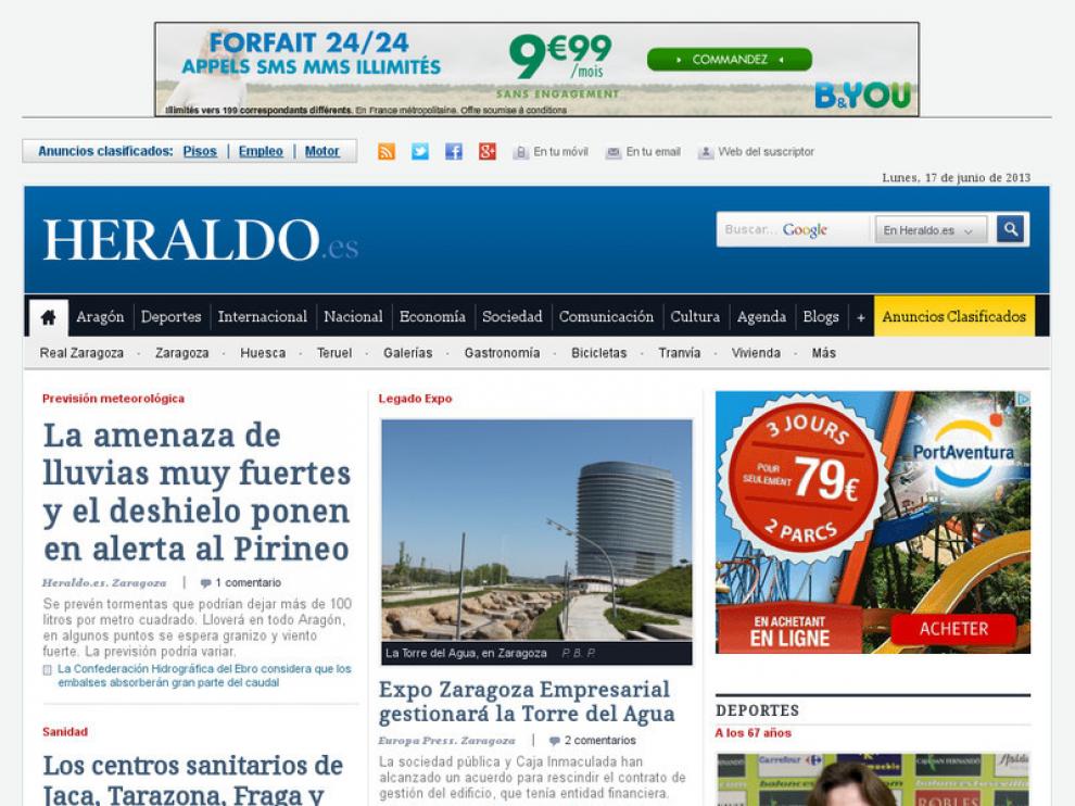 Los dominios '.es' crecieron un 4,4% en 2014 en Aragón