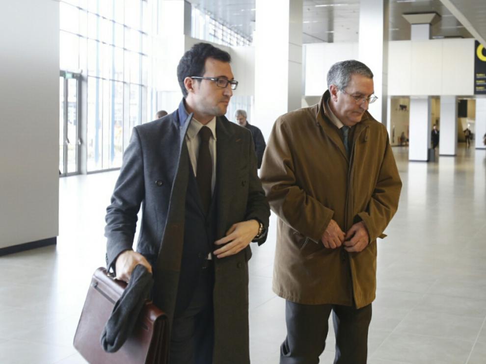 Ricardo García Becerril a su llegada al juzgado