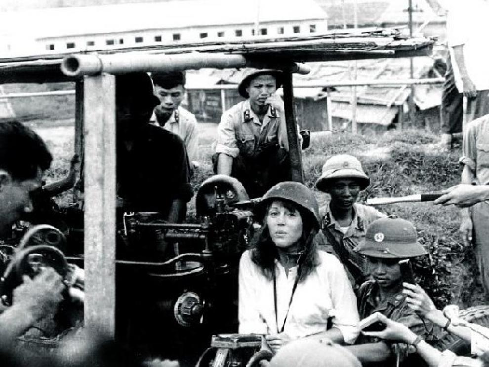 Batería antiaérea. Una de las fotos de la polémica.