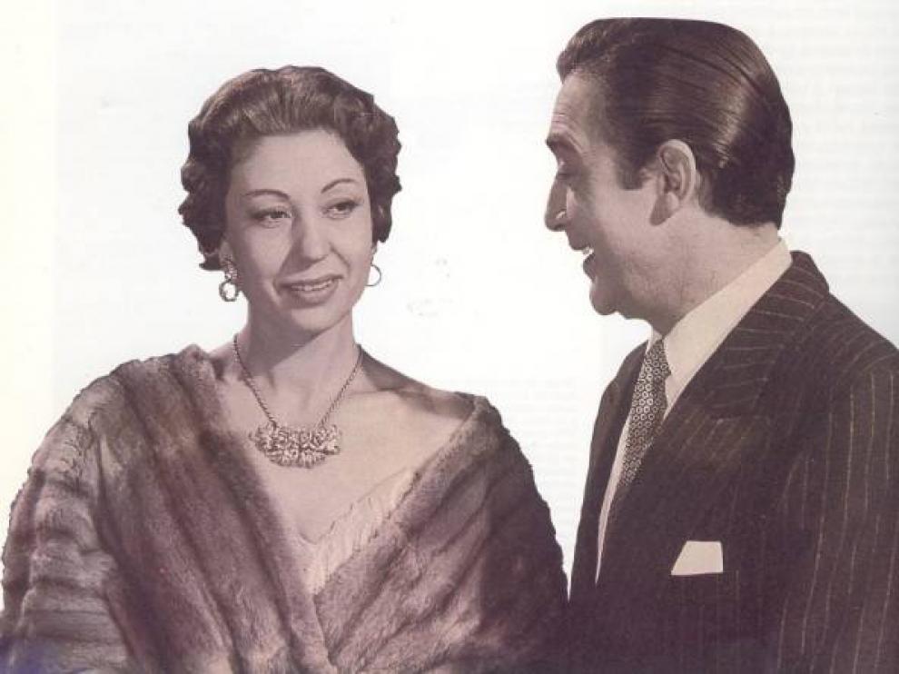 Carmen Morell junto a Pepe Blanco