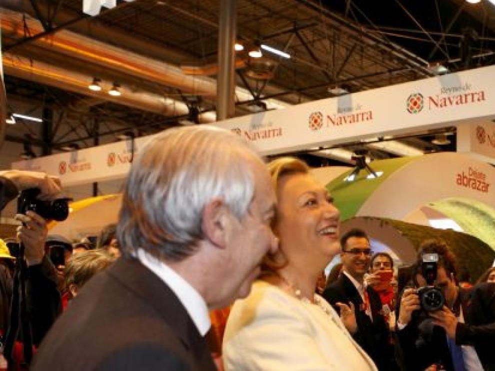 Visita de los Reyes al stand de Aragón en Fitur