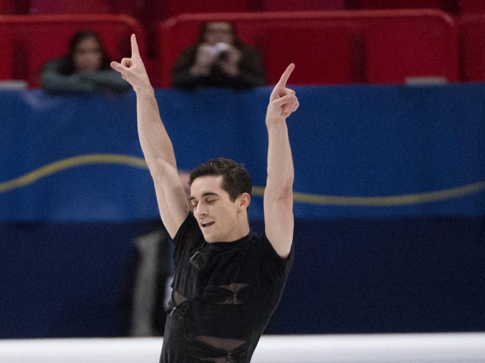 Javier Fernández en el Europeo de Patinaje Artístico 2015