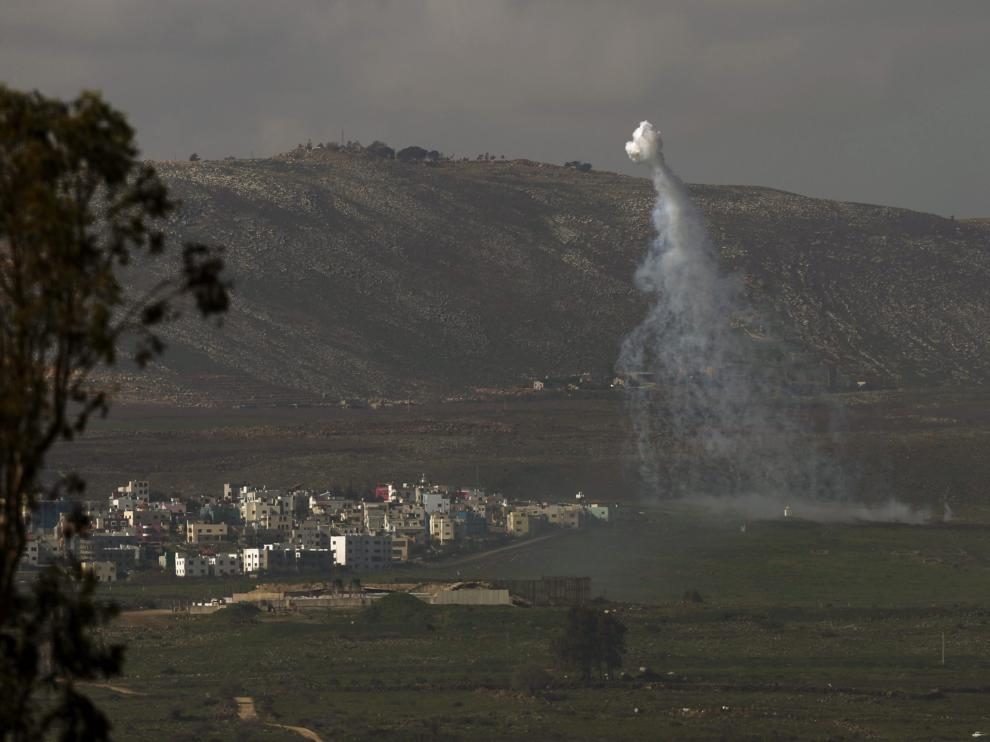 Israel lanzó varios cohetes en la zona