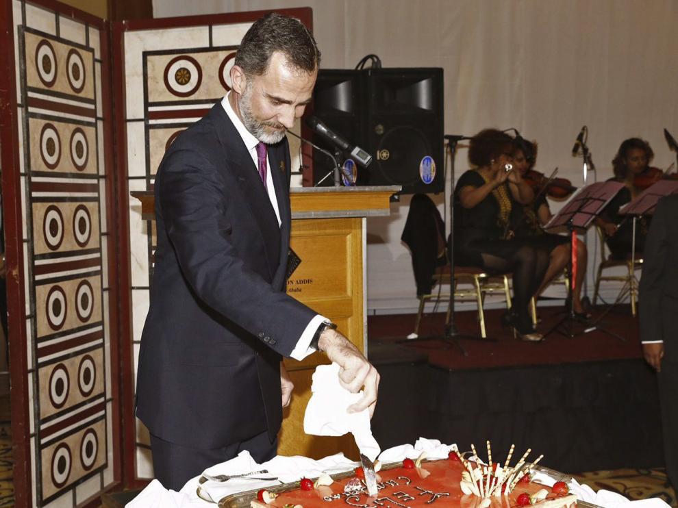 Felipe VI en una calurosa felicitación etíope