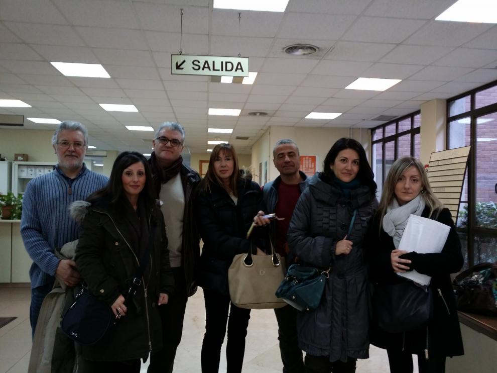 Representantes de los sindicatos educativos