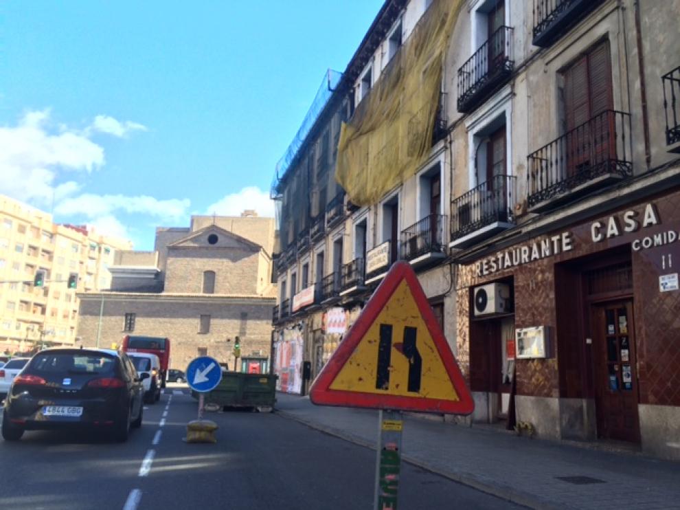 El edificio del Café Madrid, en estado de abandono